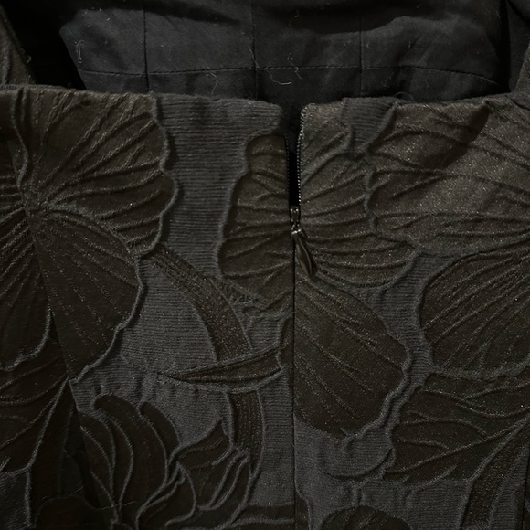 J. CREW Convertible Strap Embossed Floral Black Dress NWT - Picture 12 of 15